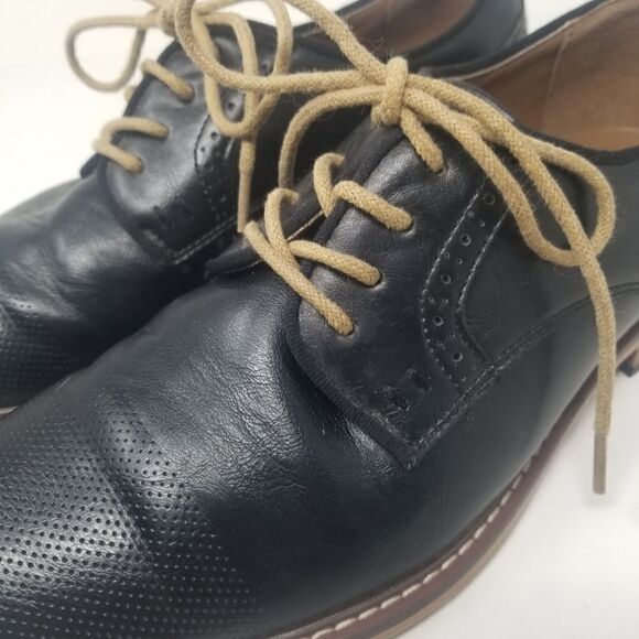 MADDEN DRESS SHOES. BLACK LEATHER LOOK SHOES 9M. - Picture 4 of 16